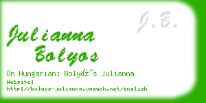 julianna bolyos business card